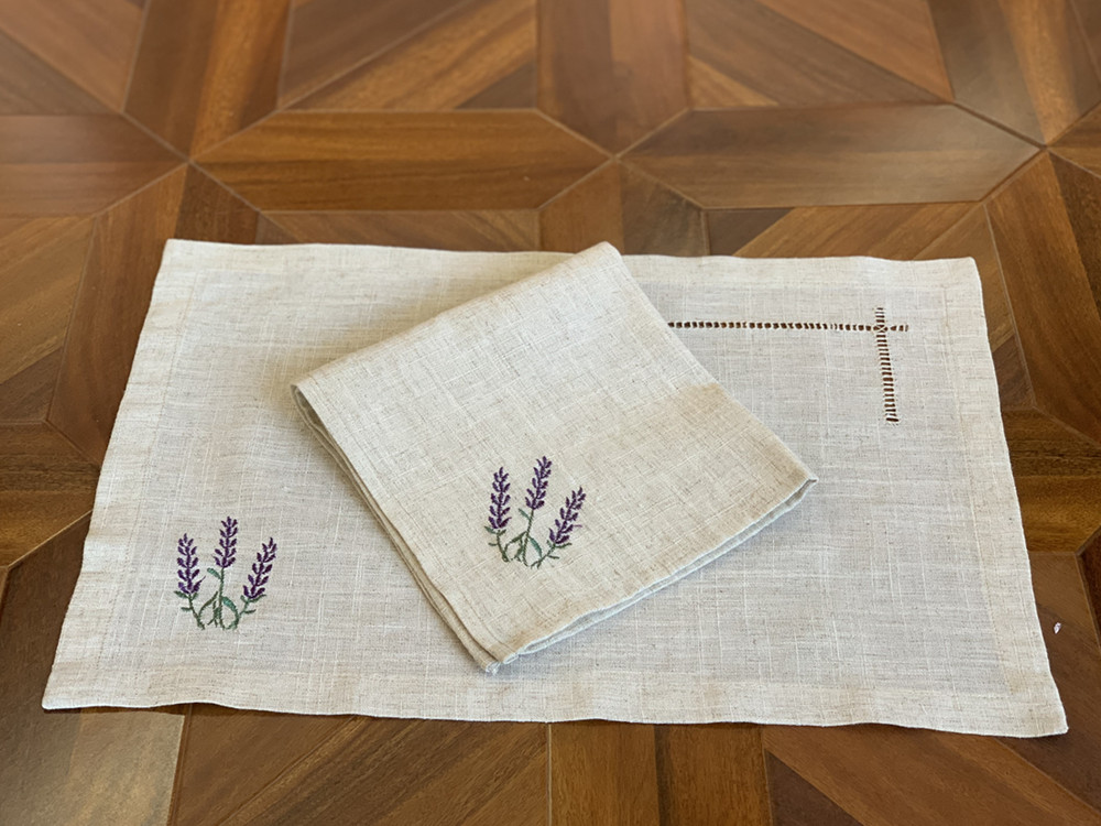 Monogrammed Handkerchief - Serviette de table/sets de table à