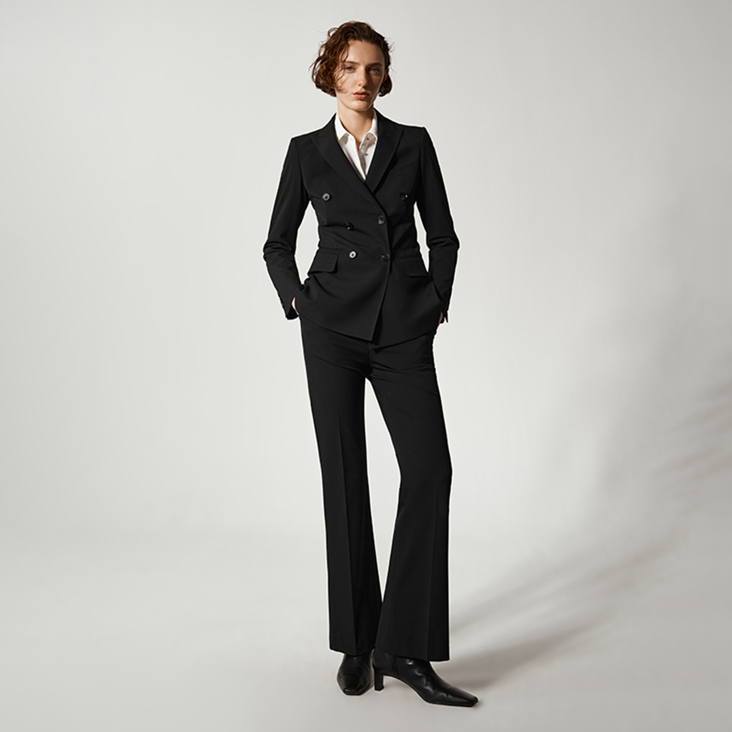 Double Breasted Blazer - Allingentle – ensemble 2 pièces pour
