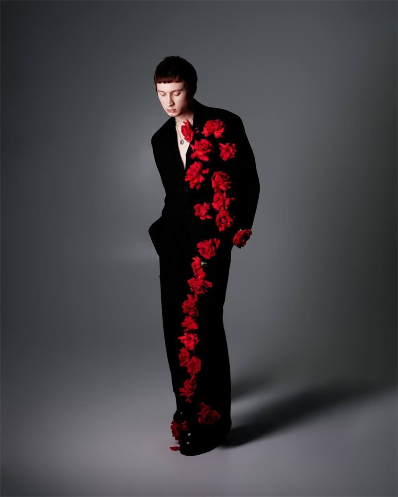 Double Breasted Blazer - Ensemble de costume noir pour homme