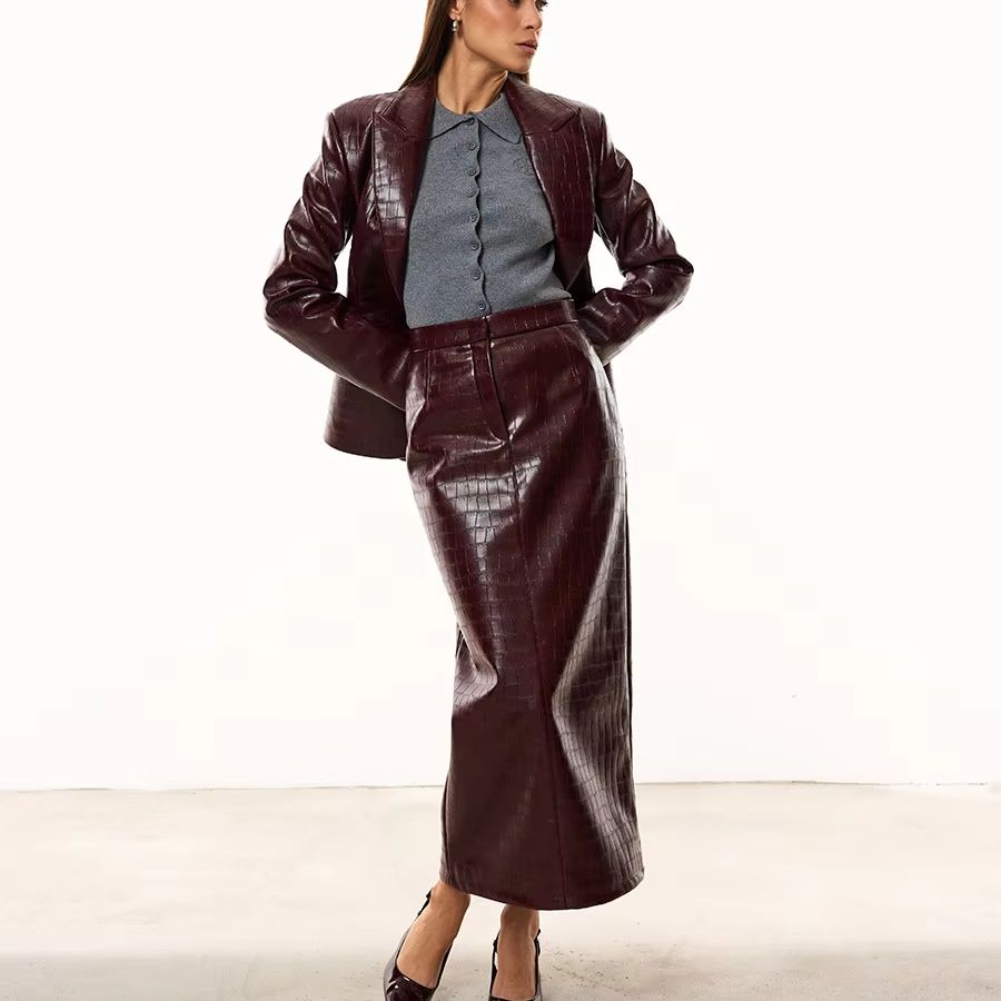 Double Breasted Blazer - Ensemble 2 pièces IG pour femmes