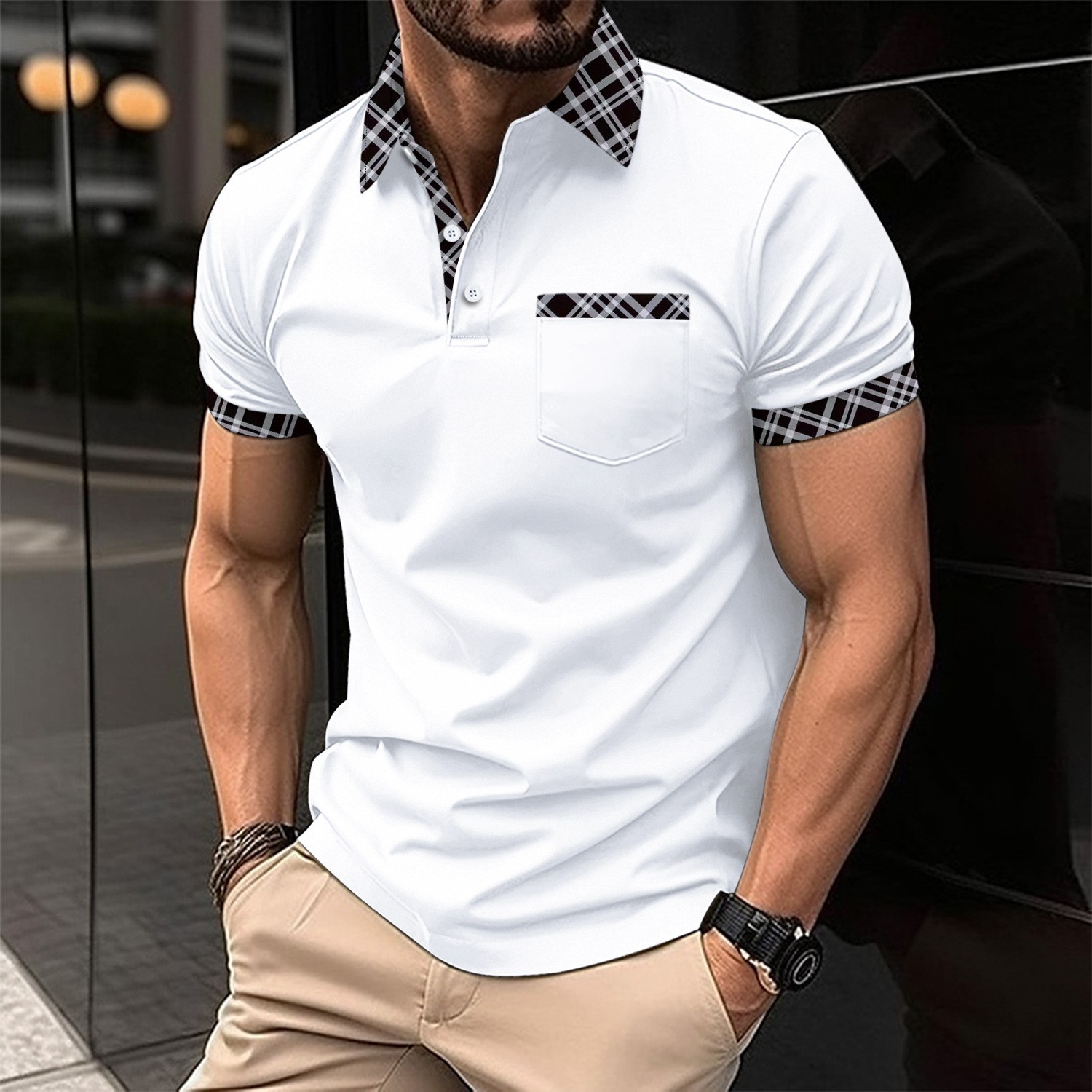 Polo décontracté pour homme, r - Men Formal Wear Combination avis et prix