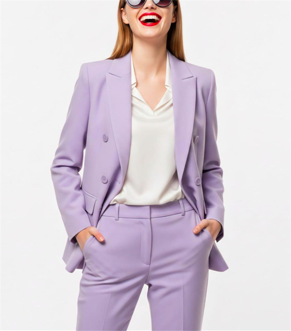 Costume moderne pour femme 2 p - Double Breasted Blazer avis et prix