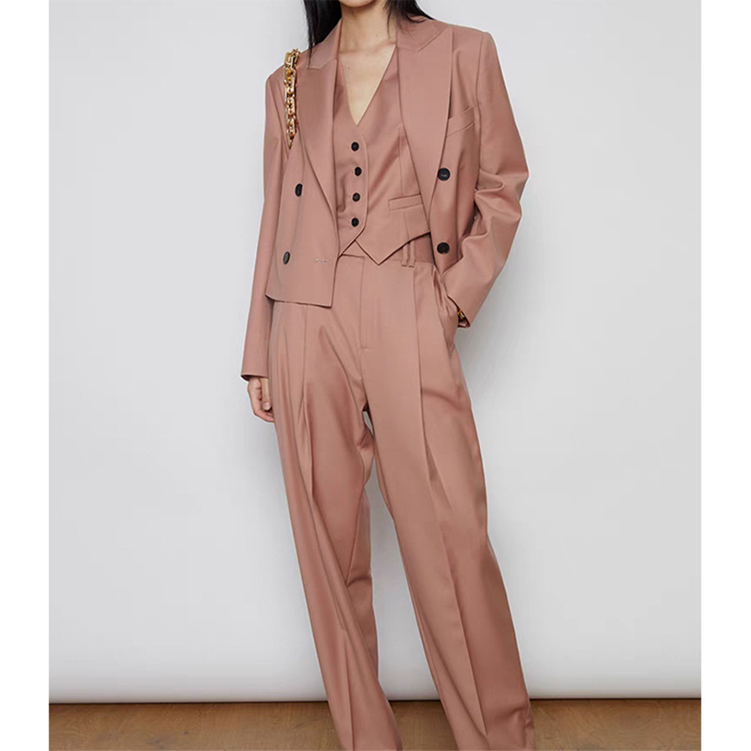Costume pour femme Allingentle - Double Breasted Blazer avis et prix