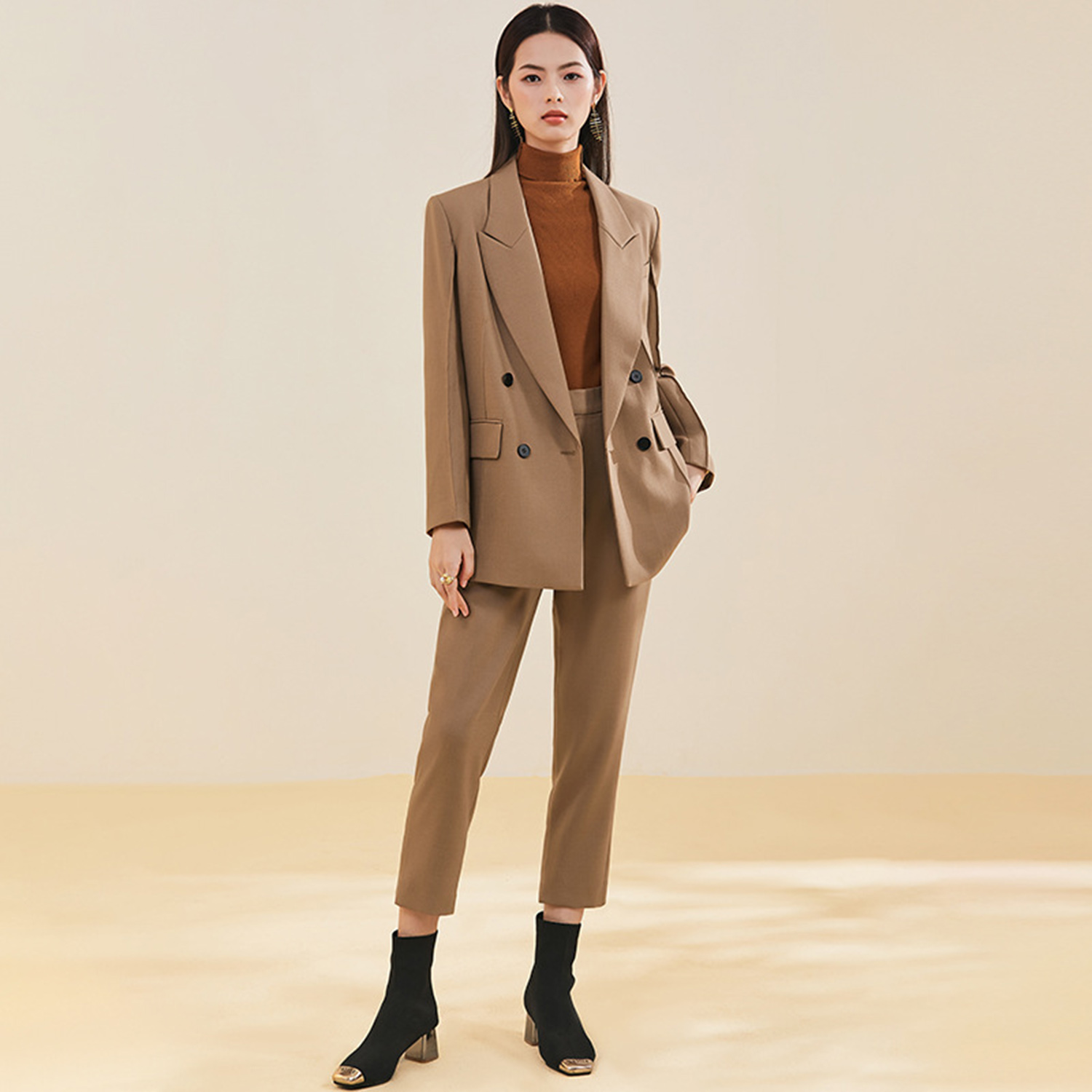 Costume pour femme Allingentle - Double Breasted Blazer avis et prix