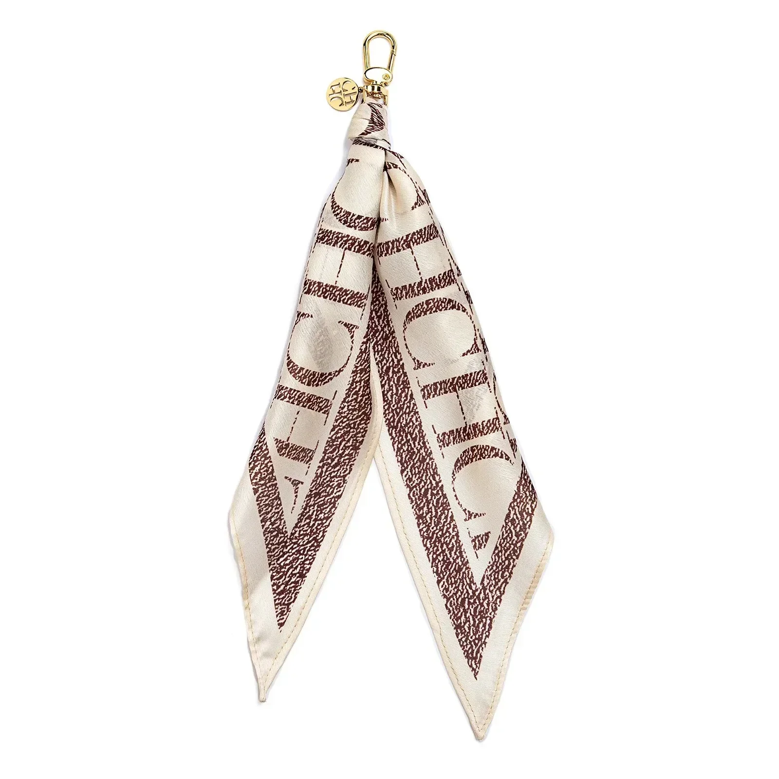 Porte-clés CH en soie twilly i - Monogrammed Handkerchief avis et prix
