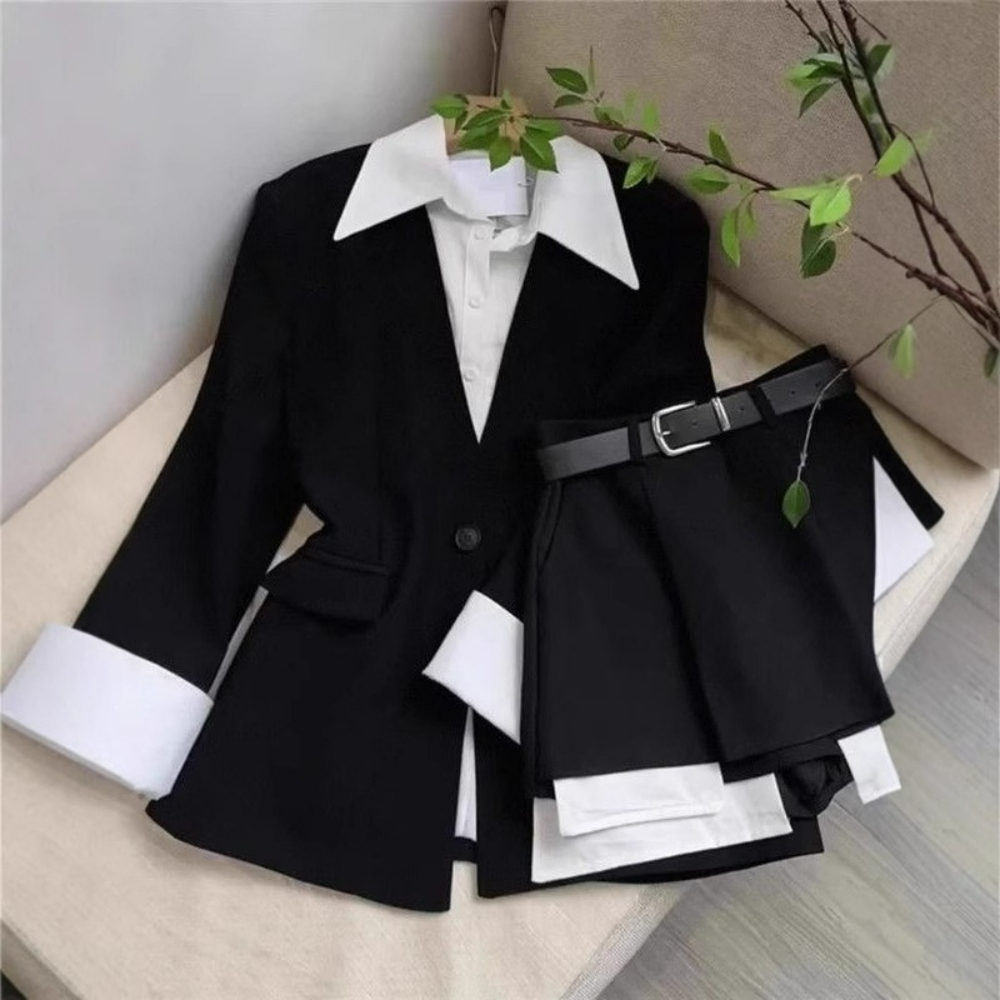 Ensemble jupe deux pièces pour - Double Breasted Blazer avis et prix