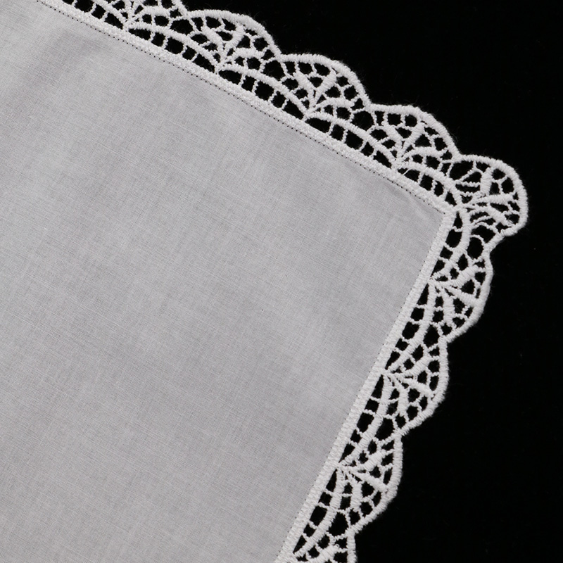 D003 Blanc 100% Coton 100 Pièc - Monogrammed Handkerchief avis et prix