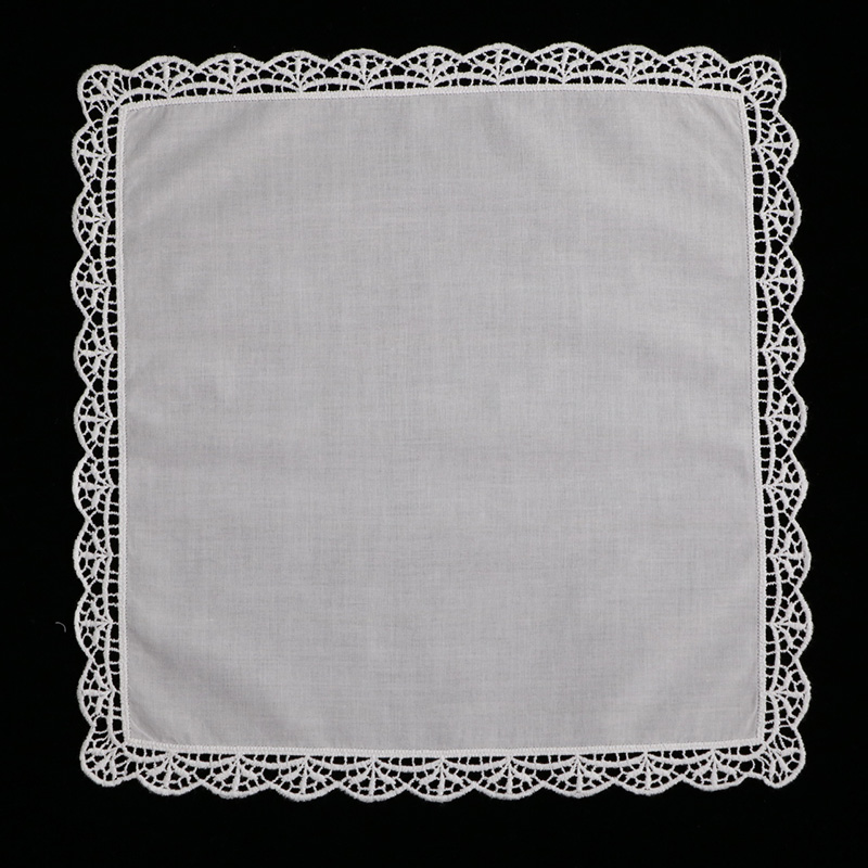 D003 Blanc 100% Coton 100 Pièc - Monogrammed Handkerchief avis et prix