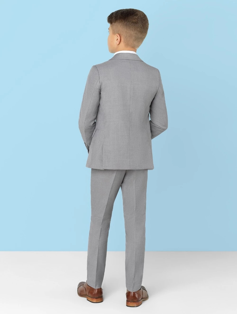 Costume gris clair à revers cr - Formal Wear For Men Kids avis et prix