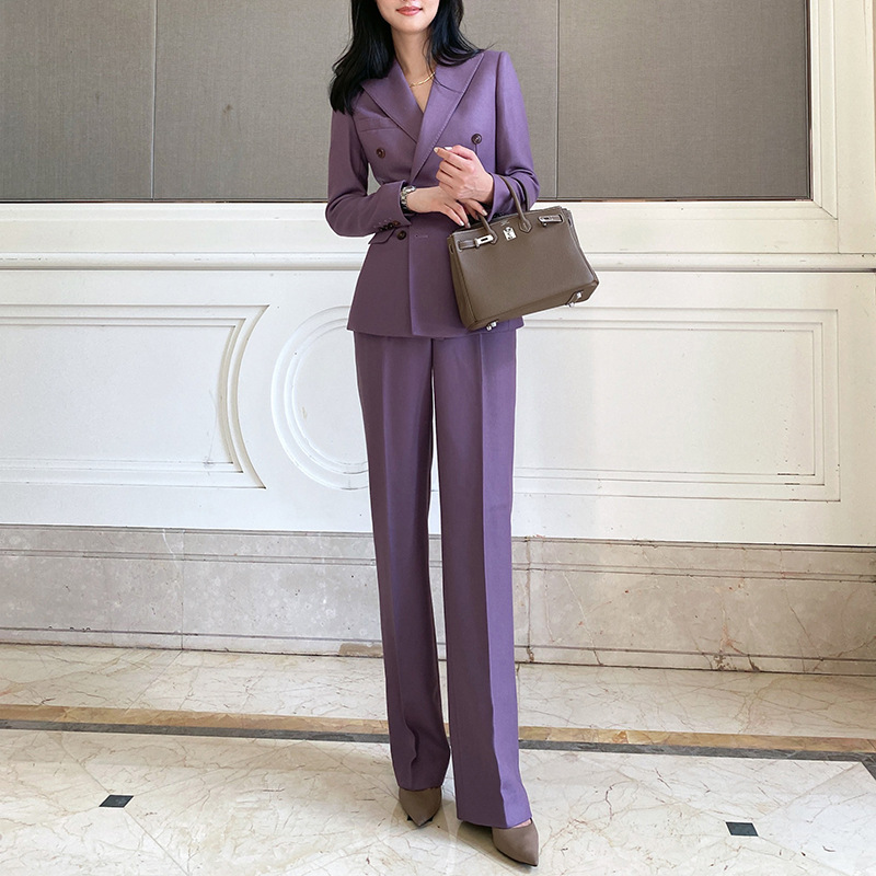 Ensemble tailleur pantalon vio - Double Breasted Blazer avis et prix
