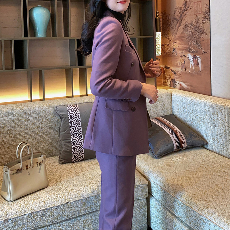 Ensemble tailleur pantalon vio - Double Breasted Blazer avis et prix