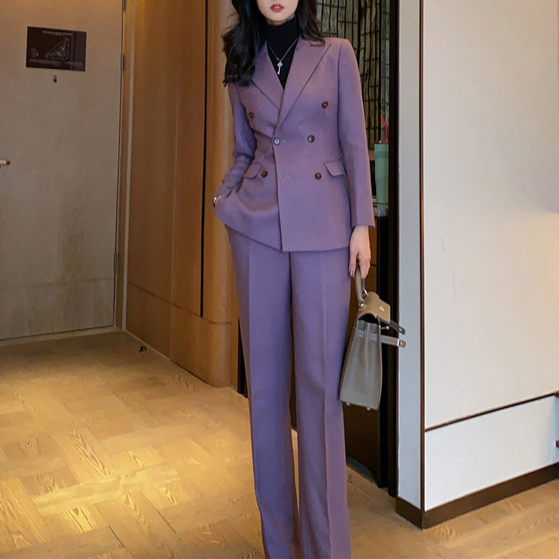 Ensemble tailleur pantalon vio - Double Breasted Blazer avis et prix