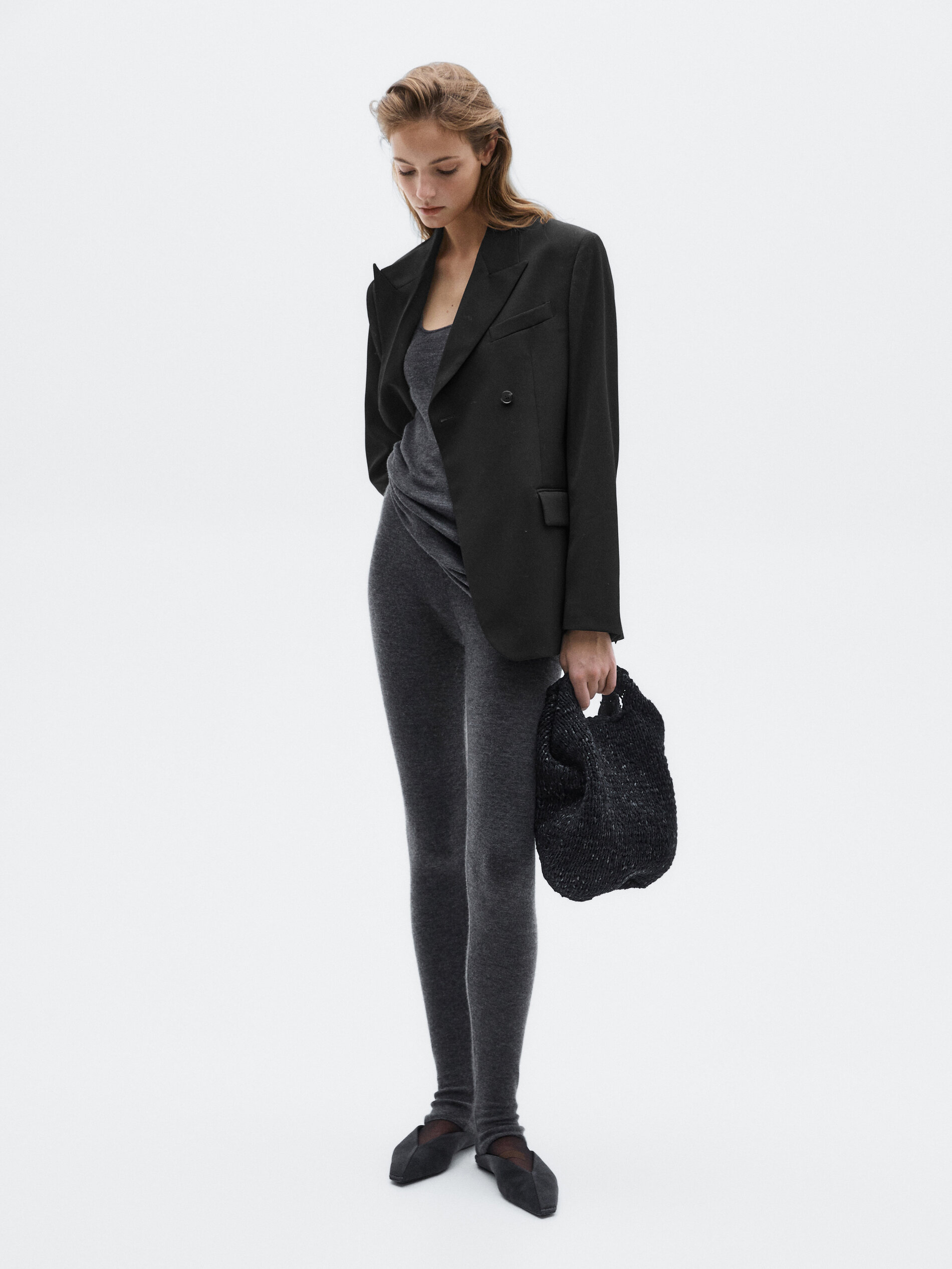 Allingentle noir laine femmes  - Double Breasted Blazer avis et prix