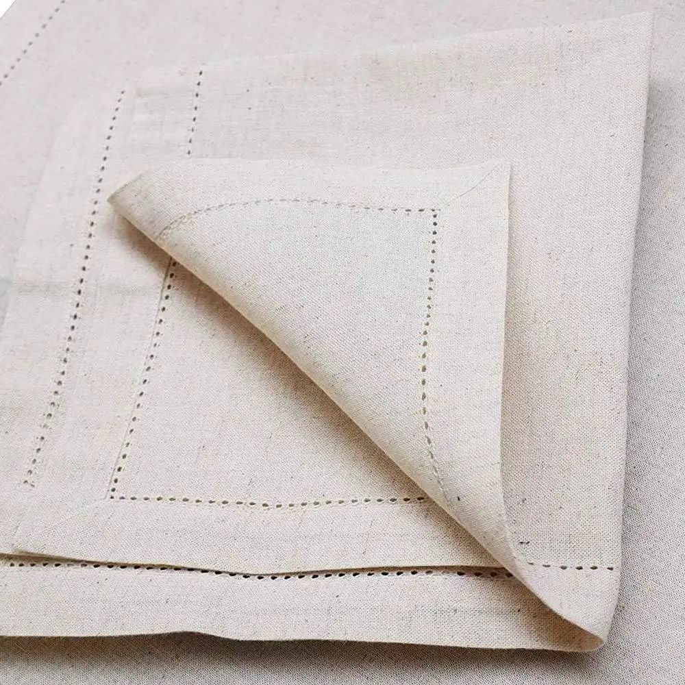 6 pièces de serviettes en lin, - Monogrammed Handkerchief avis et prix
