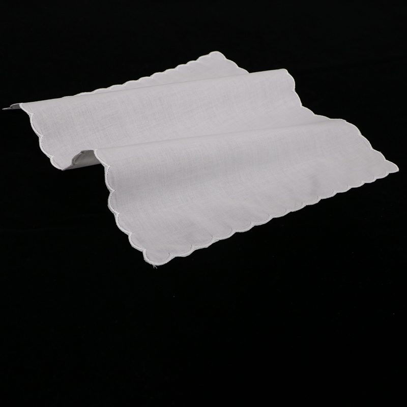 A011 Mouchoirs en coton blanc  - Monogrammed Handkerchief avis et prix