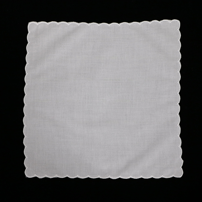 A011 Mouchoirs en coton blanc  - Monogrammed Handkerchief avis et prix