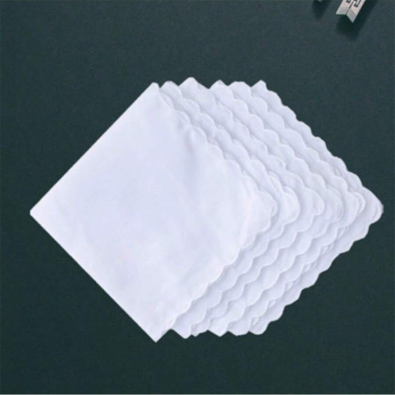 Mouchoir en coton en forme d'é - Monogrammed Handkerchief avis et prix