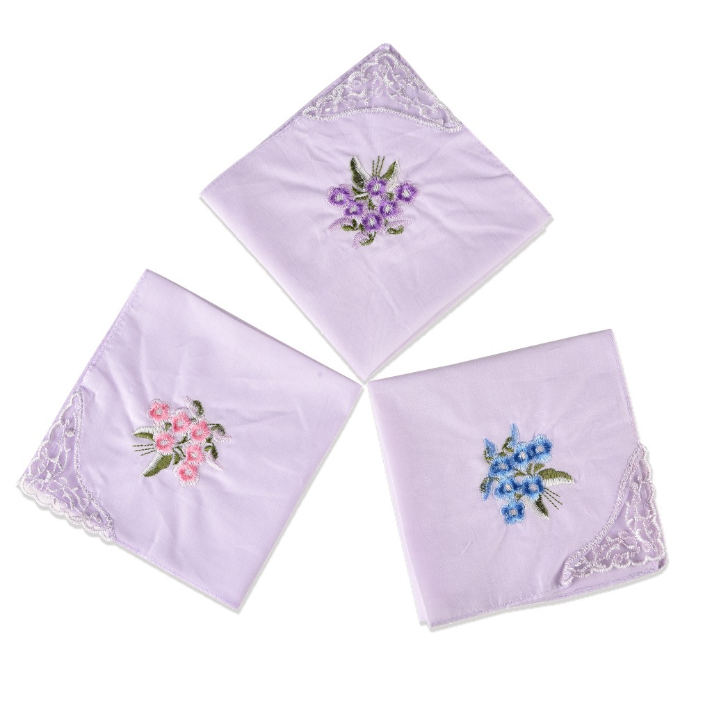 3 pièces de luxe coton femmes  - Monogrammed Handkerchief avis et prix