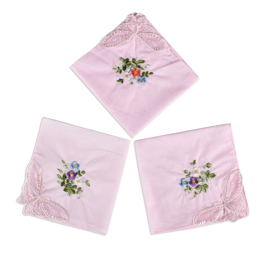 3 pièces de luxe coton femmes  - Monogrammed Handkerchief avis et prix
