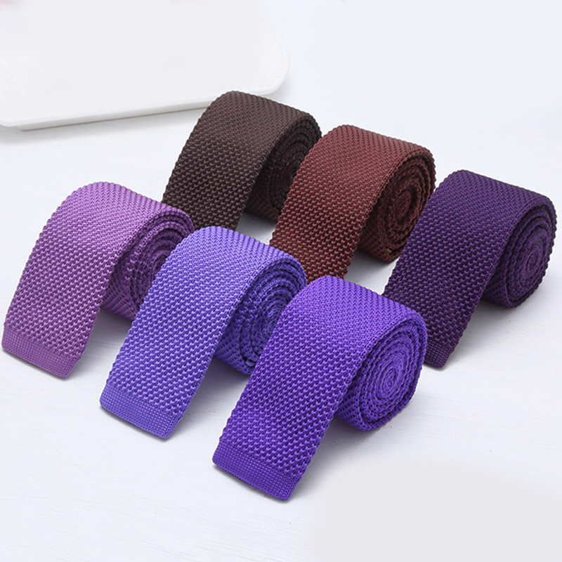 Cravates en tricot noir et bla - Men'S Formal Wear Ties avis et prix