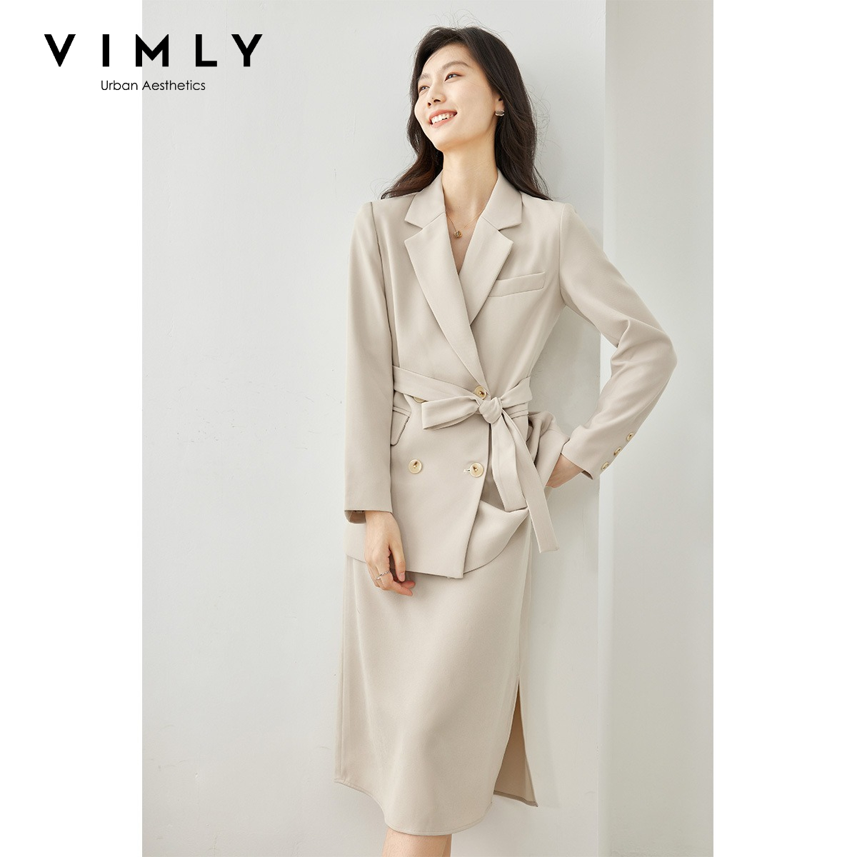 Ensemble deux pièces VIMLY pou - Double Breasted Blazer avis et prix